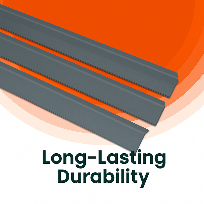 3 x Anthracite Grey Rigid Angle 25mm x 25mm x 1  Metre  ^