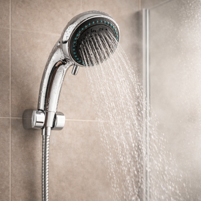 Kartell Flow Chrome Adjustable Shower Slide Riser Rail