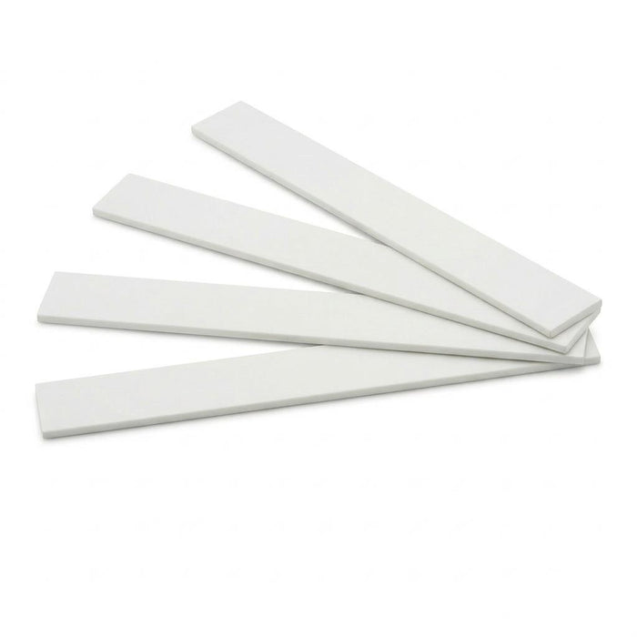 4 x 19mm White PVC Flat Bar x 1 Metre