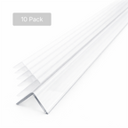 10 x 10x10mm Clear Angles x 1 meter