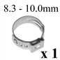 W4 Single Ear Plus Clamps (8.3-10mm) | Leak-Proof Hose Seal