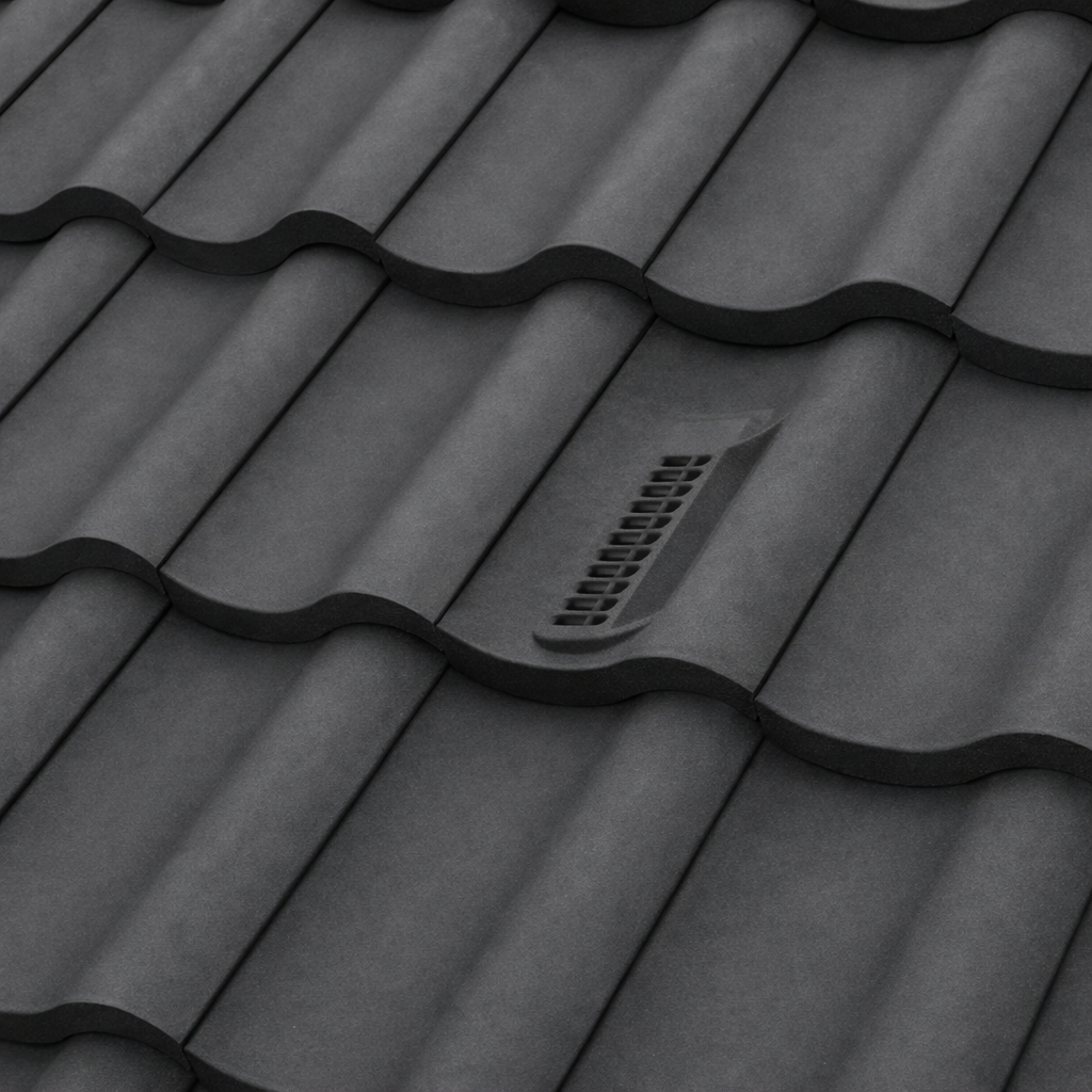 Timloc Grey Single Pantile Roof Tile Vent with Adapter