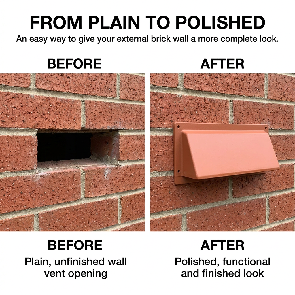 Hooded Cowl Vent Covers for Air Bricks Grilles Extractors Vents