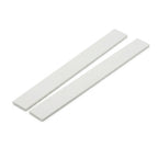 2 x 19mm White PVC Flat Bar x 1 Metre