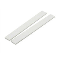 2 x 19mm White PVC Flat Bar x 1 Metre