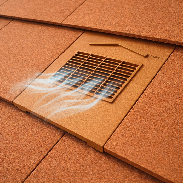 Timloc Red Flat Edge Roof Tile Vent