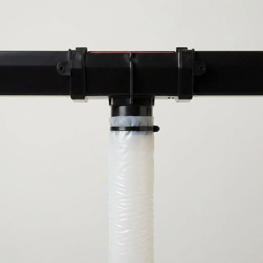20m Squareline Gutter Running Outlet Kit