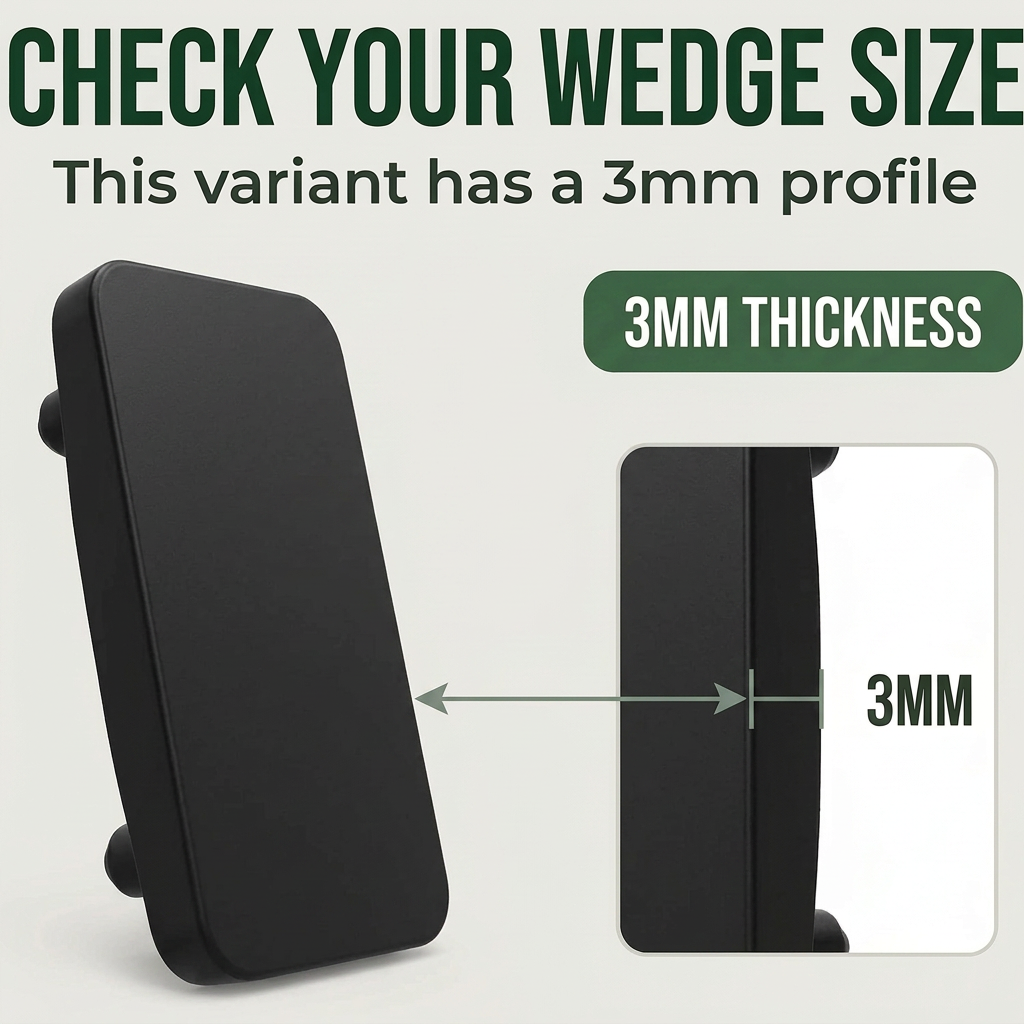 5 x 3mm Black Striker Plates