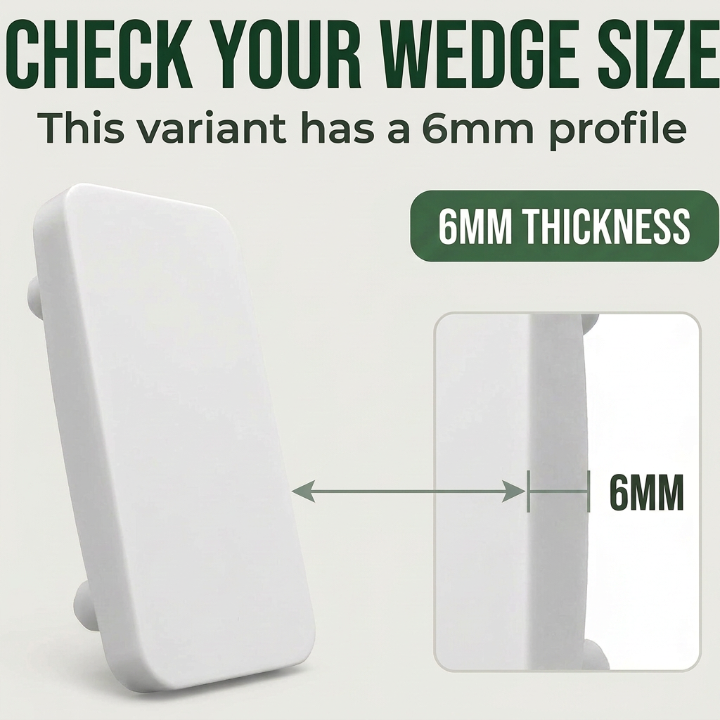 10 x 6mm White Striker Plates