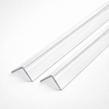 2 x 10x10mm Clear Angles x 1 meter