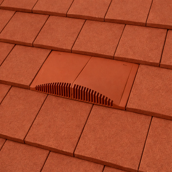 Timloc Terracotta Interlocking Plain Roof Tile Vent with Adapter
