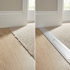 5 x Aluminium Vinyl Edge Floor Transition Strip, 28mm x 6mm x 89.5cm DIY Low Profile Floor Trim for Finishing and Edge Protection