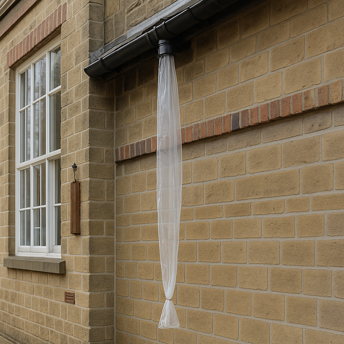 5 Metre Temporary Rainwater Downpipe 5 Inch 250 Gauge Kit