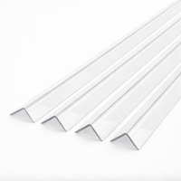 4 x 25x25mm Clear Angles x 1 Metre