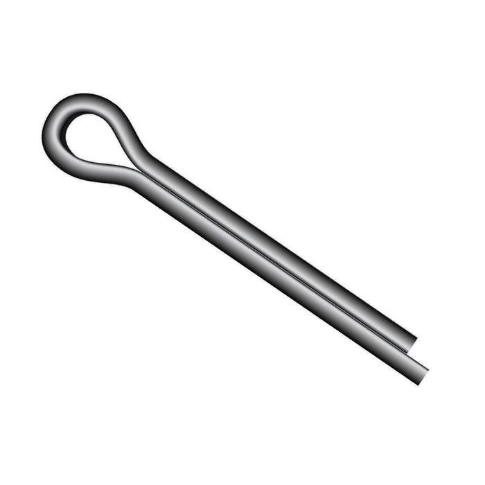 4 x Split Cotter Pins Metric 2.8 x 50mm, Bright Zinc Plated Retaining Fixings