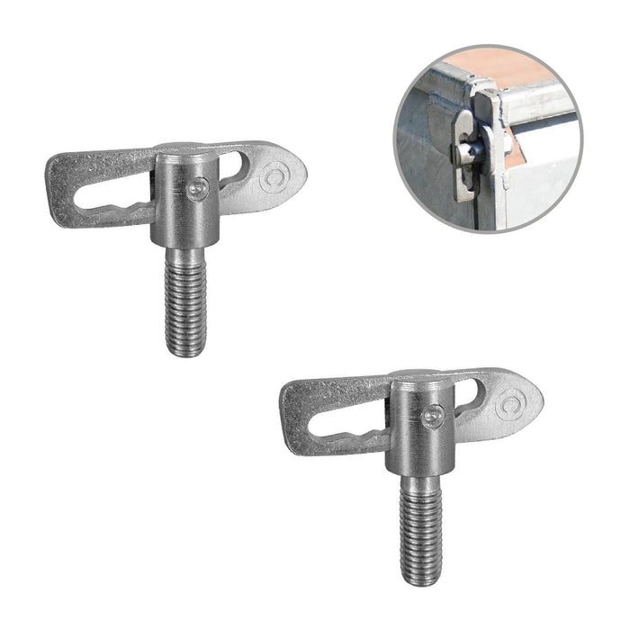 2 x Antiluce Fasteners 33mm Drop Lock Bolt On Catch for Trailers & Tailgates