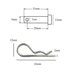 10 x Clevis R Clips  [ACP7 & RC1]    (0313) ^^