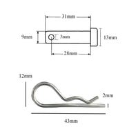10 x Clevis R Clips  [ACP7 & RC1]    (0313) ^^
