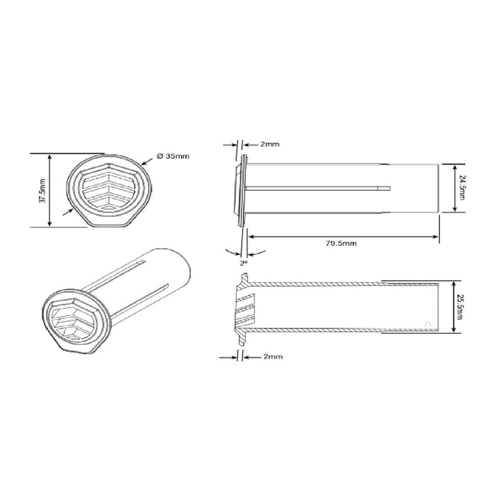 10 x Manthorpe Terracotta Round Drill Weep Vents      (0543) ^^