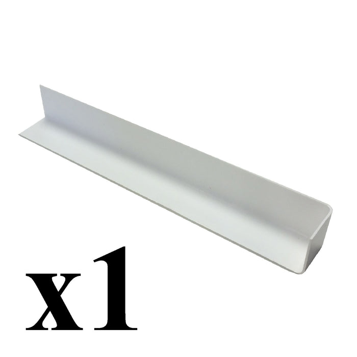 UPVC Plastic Fascia Board Corner Joint White 300mm Round Edge Profile