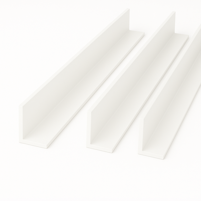 White Unequal Angle 50mm x 25mm