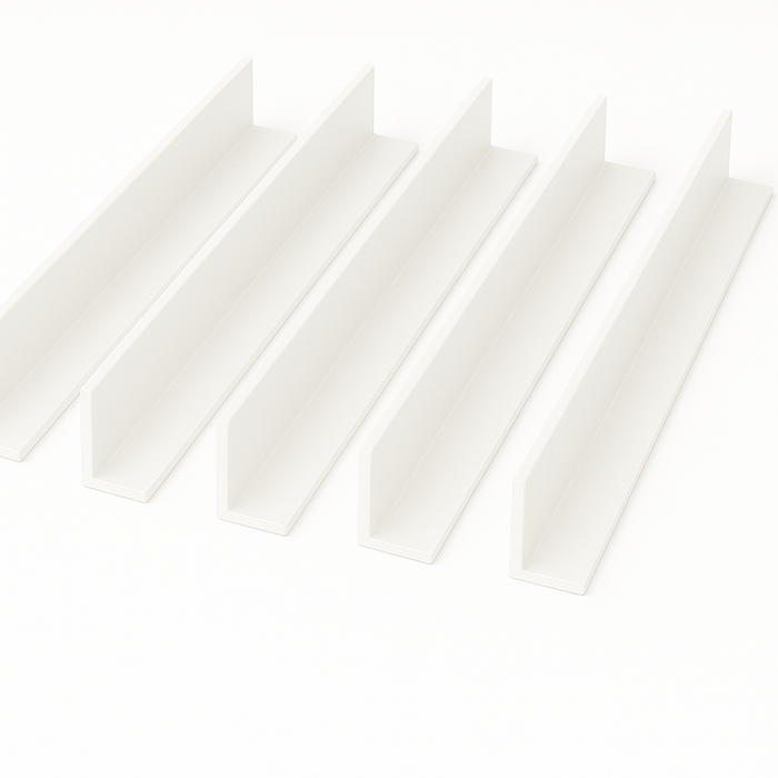 White Unequal Angle 50mm x 25mm