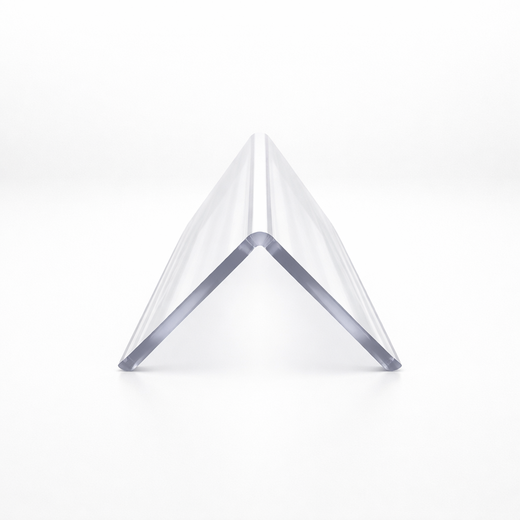 3 x 50x50mm Clear Angles x 1 metre