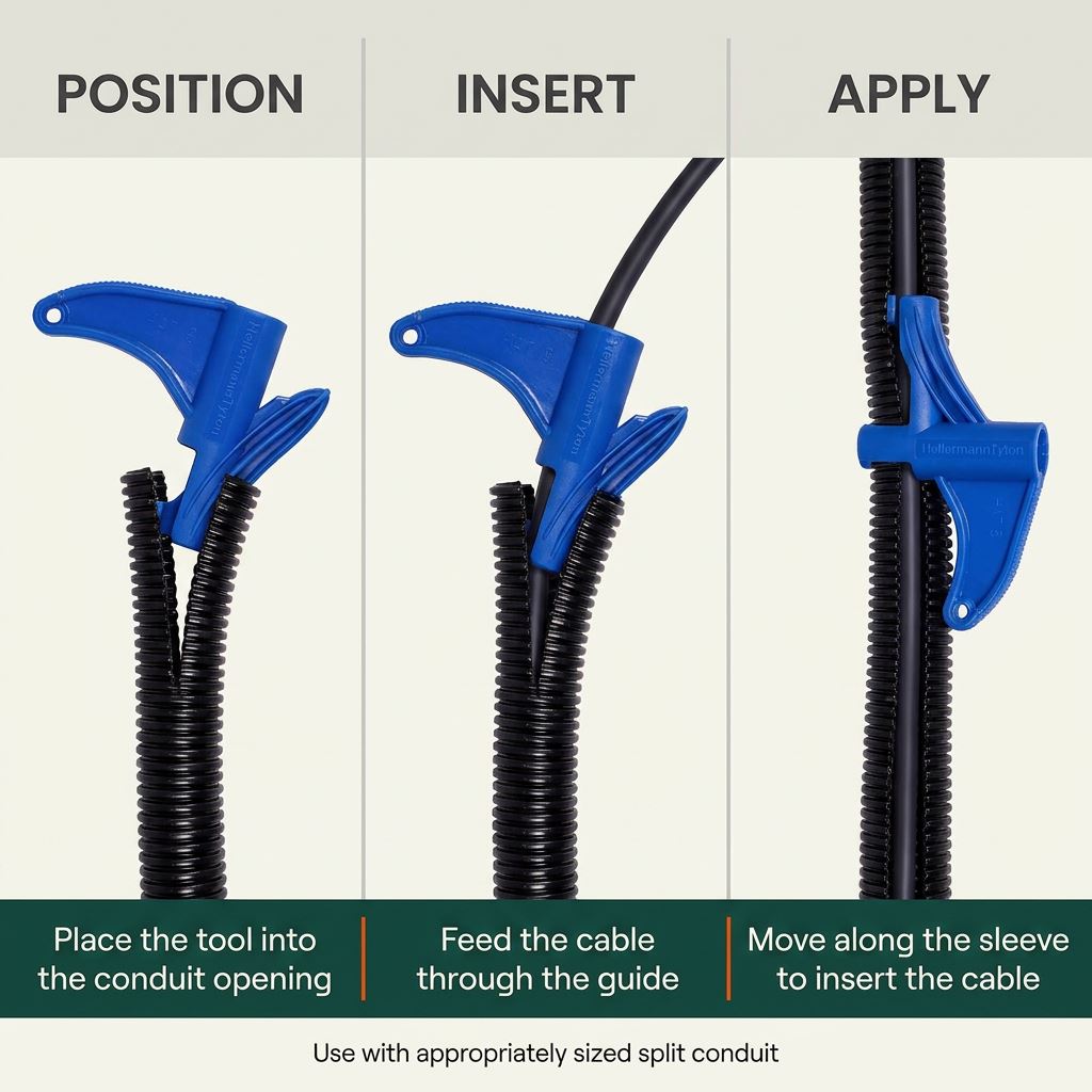 Conduit Applicator Splitting Tools