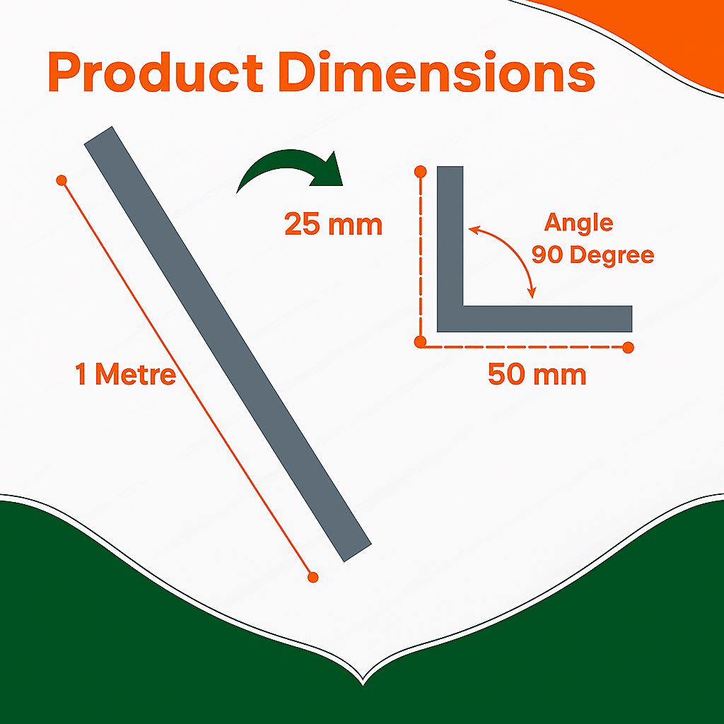 Anthracite Grey Unequal Angle 50mm x 25mm