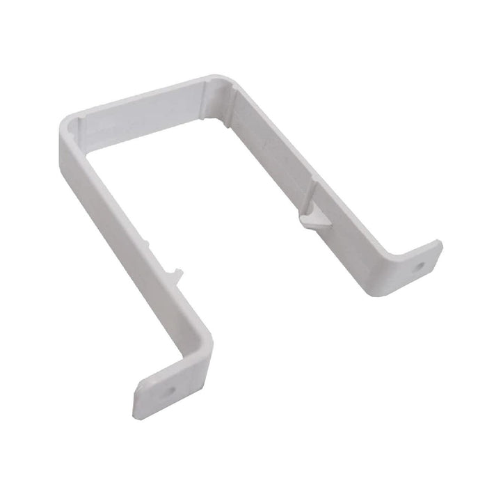 10 x White Square 65mm Downpipe Brackets, Freeflow Rain Water Systems