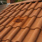 Timloc Brown Double Pantile Roof Tile Vent