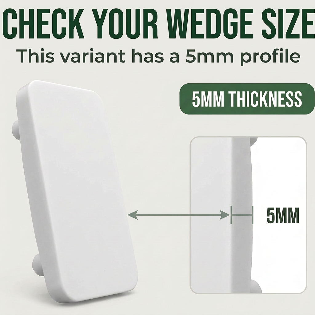 2 x 5mm White Striker Plates