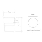 1 x White Round Downpipe Connector Freeflow