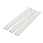3 x 50mm White PVC Flat Bar x 1 Metre