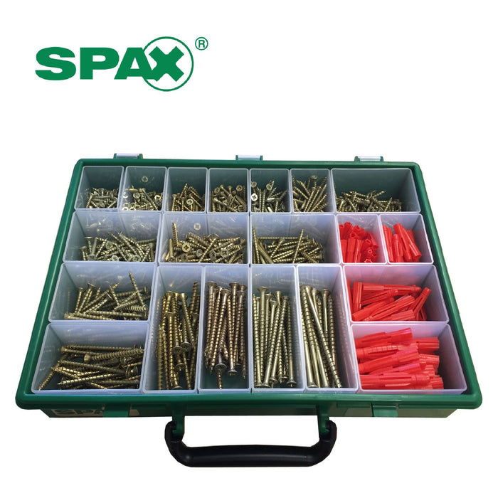 SPAX Xpert Wood 847 Assorted Screws & Raw Plug Case  (0731)  @