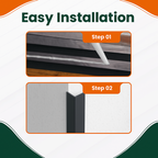 Anthracite Grey 1 Metre UPVC Plastic Rigid Angle 10 x 10mm Corner Cover Trim 90 Degree