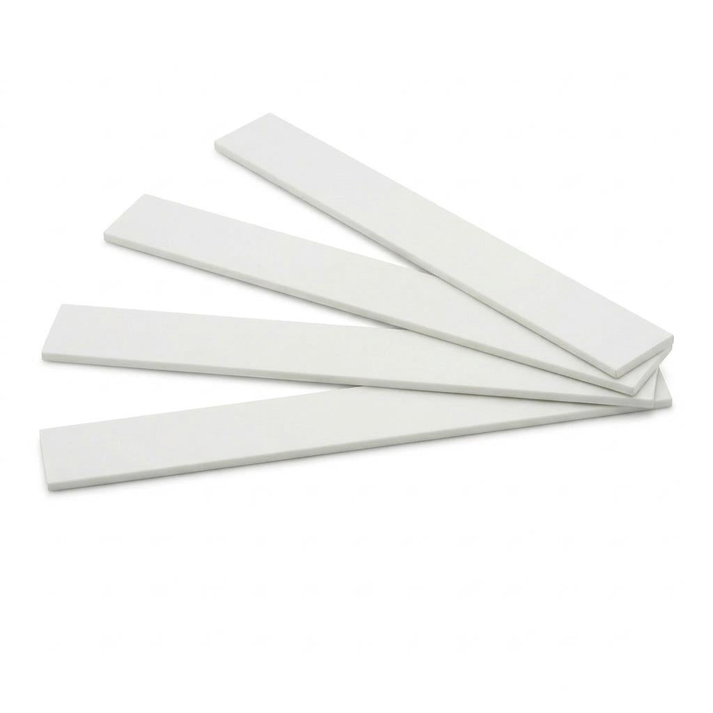 4 x 50mm White PVC Flat Bar x 1 Metre