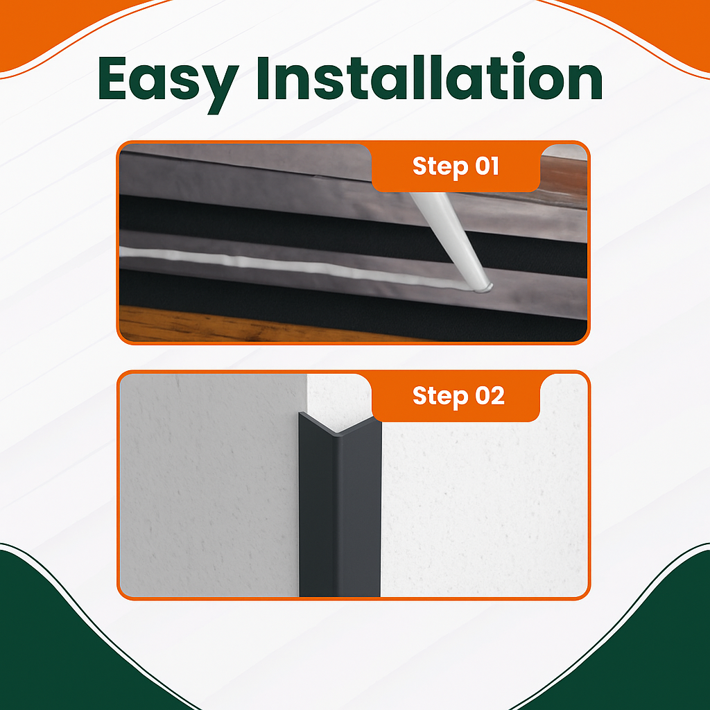 40x40 Anthracite Grey angles