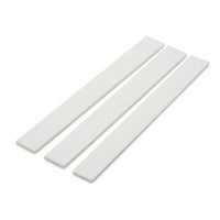 3 x 75mm White PVC Flat Bar x 1 Metre