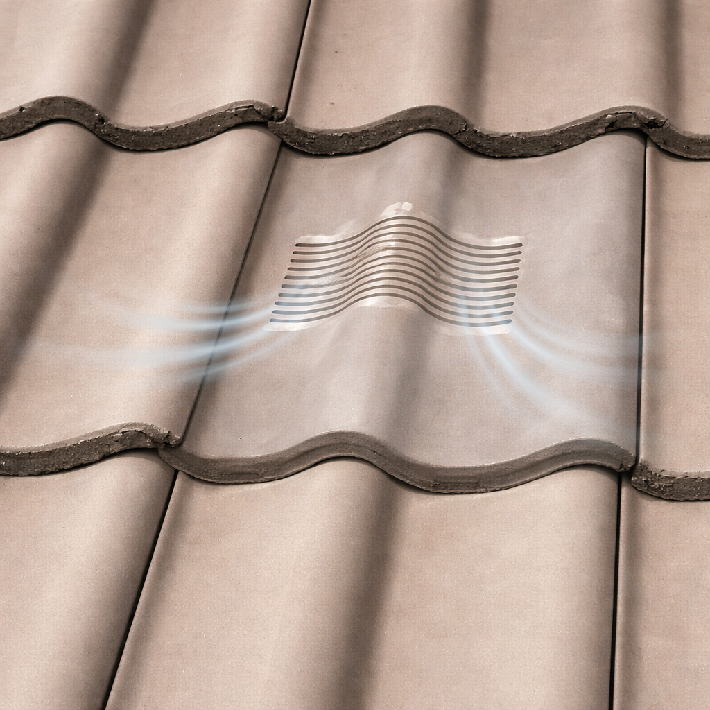 Timloc Red Double Pantile Roof Tile Vent