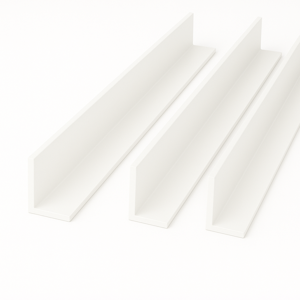 White Unequal Angle 70mm x 30mm