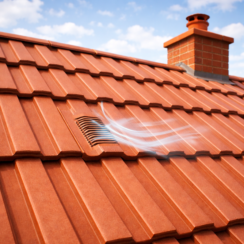 Timloc Brown Mini Castellated Roof Tile Vent