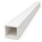 50mm White PVC Box Section 1 Metre Length