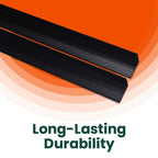 2 x Black Rigid Angle – 10mm x 10mm x 1 Metre PVC Corner Trim