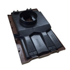 Manthorpe Antique Red Mini Castellated Tile Vent with Adaptor Kit for Clay and Concrete Tile Roofs