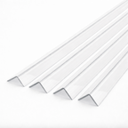 4 x 10x10mm Clear Angles x 1 meter