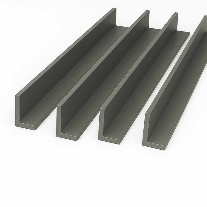 4 x Anthracite Grey Unequal Angle 70mm x 30mm x 1  Metre
