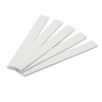 5 x 25mm White PVC Flat Bar x 1 Metre