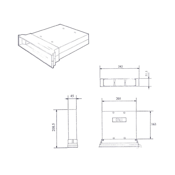 Extension Sleeve for Underfloor Adjustable Telescopic Cavity Wall Vents G961