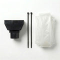 Black 10m Squared Gutter Stop End Outlet Kit 114mm